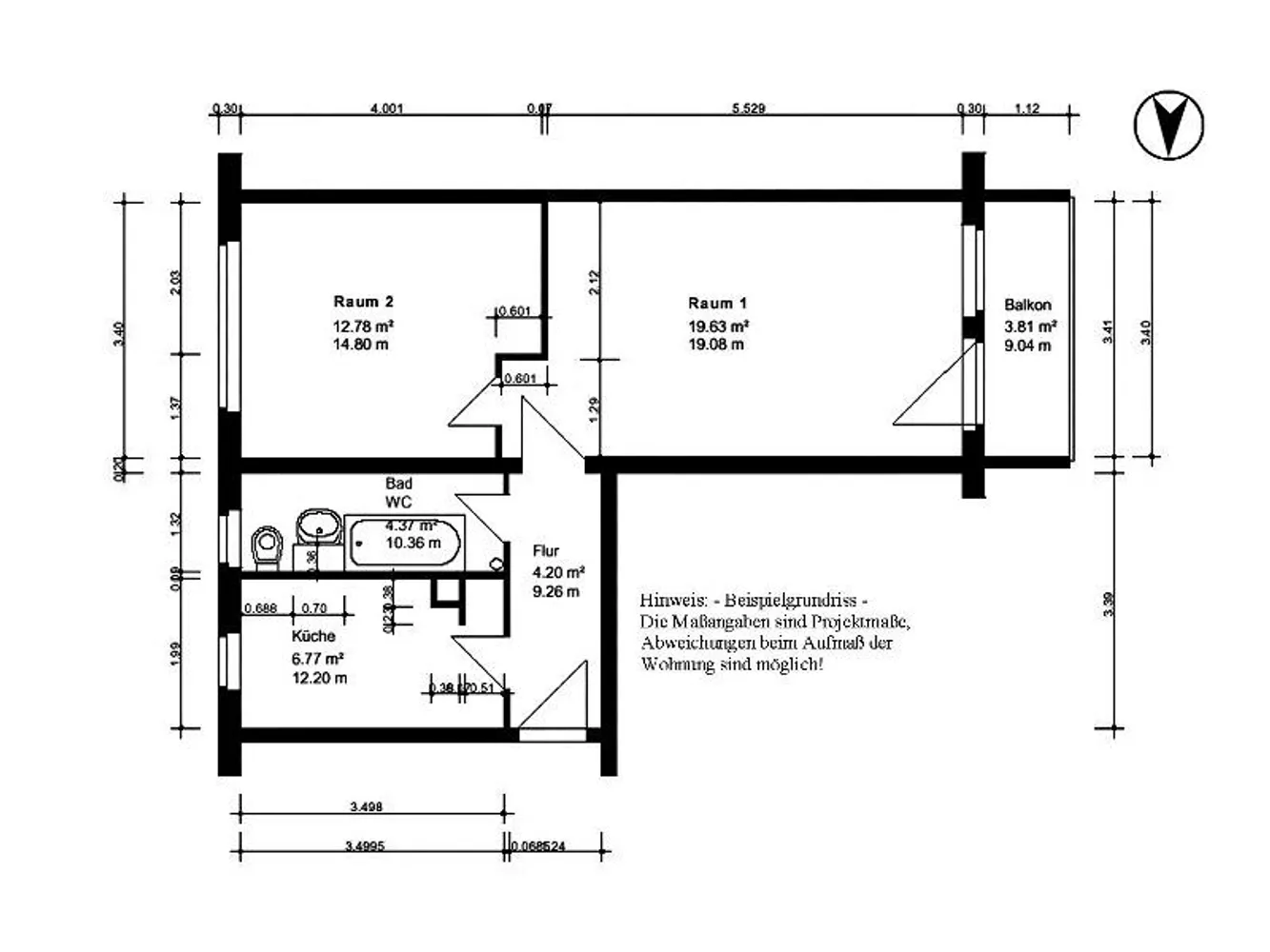 2 Zimmer Wohnung mit 51 m² in Halle (Saale) – Bild 6