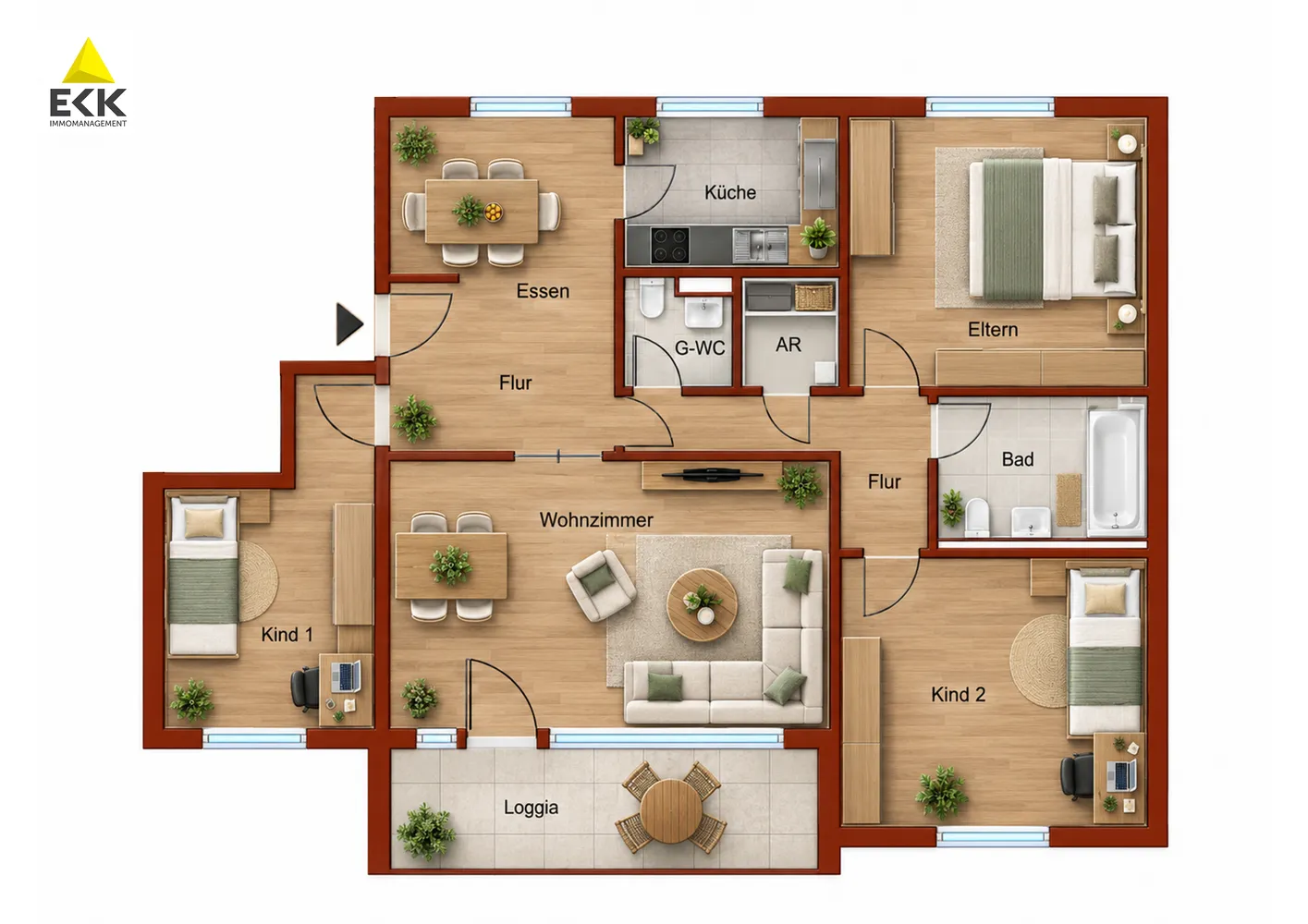 4 Zimmer Wohnung mit 90 m² in Bonn – Bild 6
