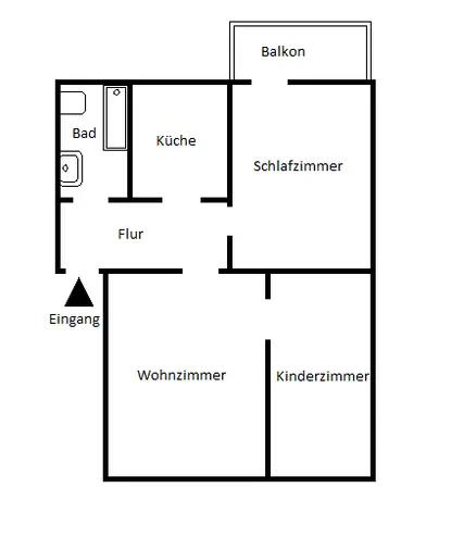 4 Zimmer Wohnung mit 64 m² in Bochum – Bild 3