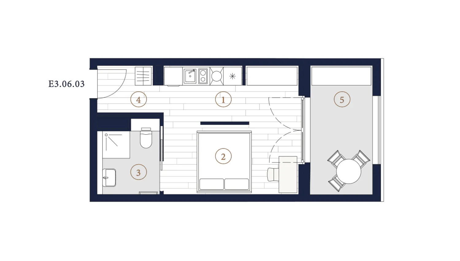 1 room apartment with 28 m² in Frankfurt am Main – Photo 11