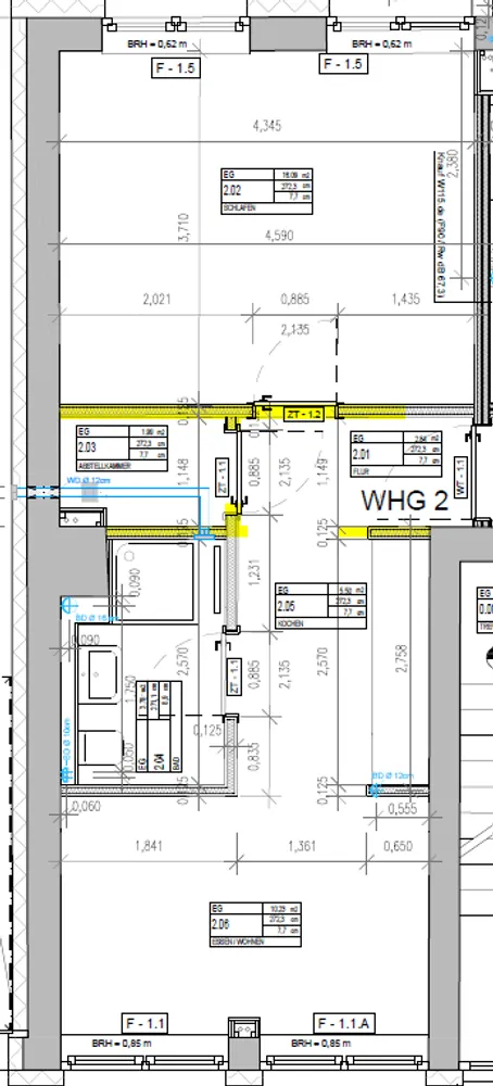 1 room apartment with 39 m² in Wiesbaden – Photo 7