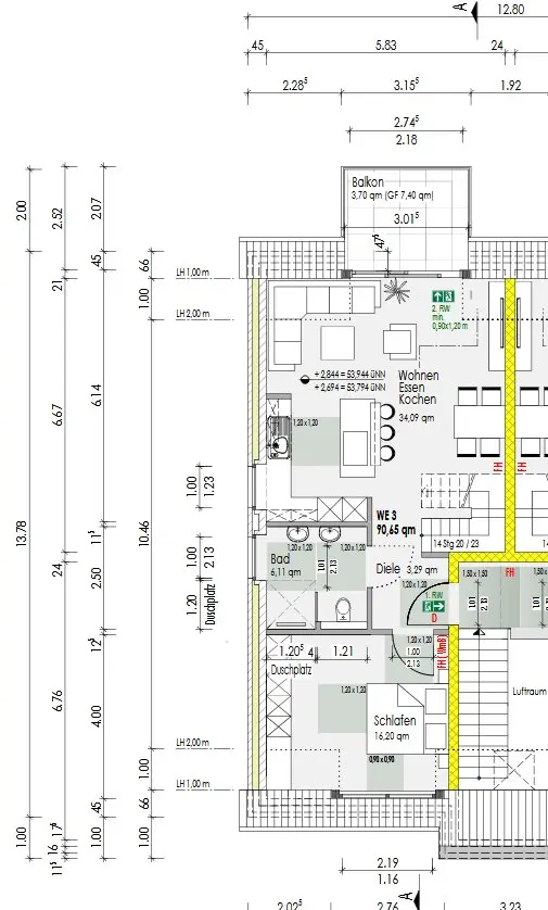3 Zimmer Wohnung mit 91 m² in Bocholt – Bild 4