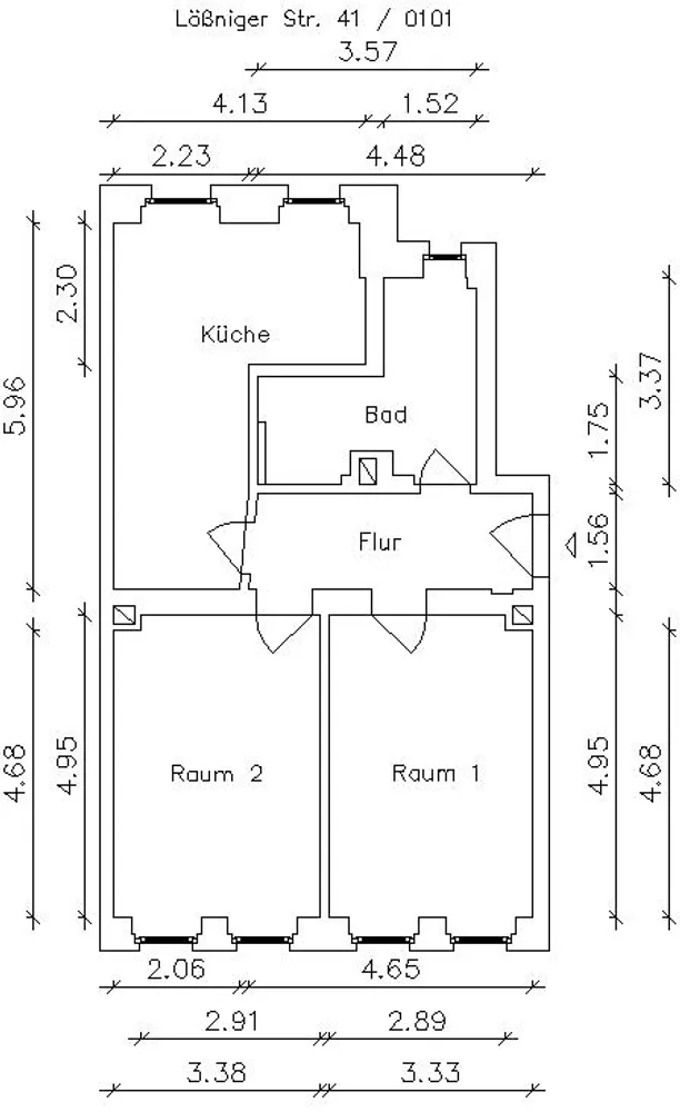 2 Zimmer Wohnung mit 66 m² in Leipzig – Bild 2