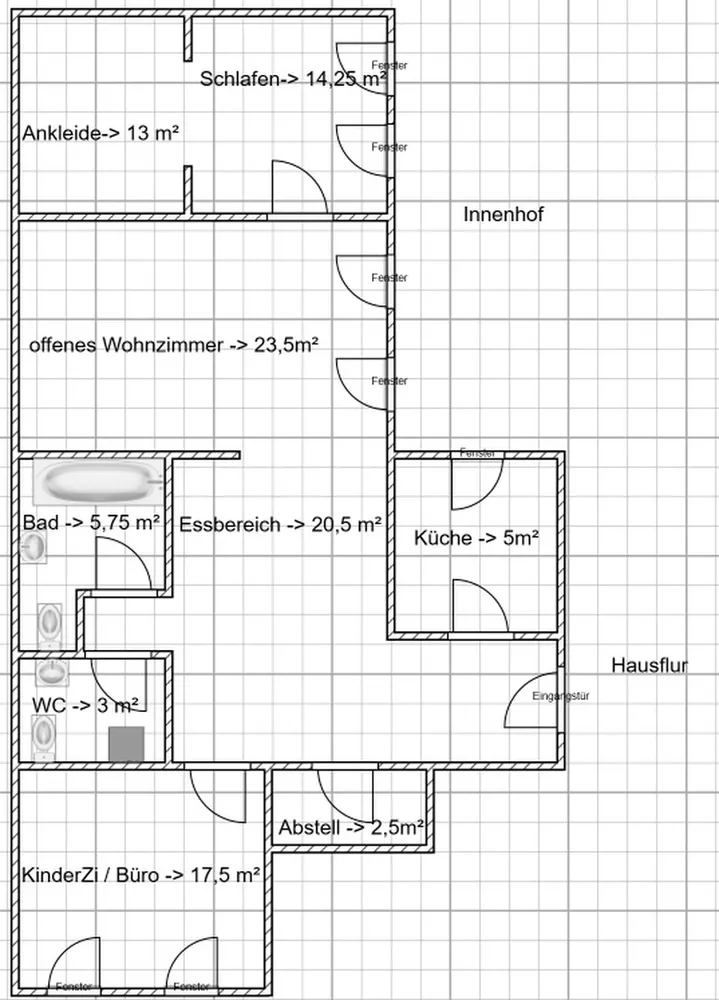3 Zimmer Wohnung mit 105 m² in Essen – Bild 11