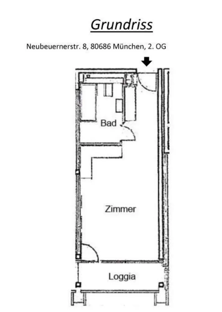 1 room apartment with 34 m² in Munich – Photo 11