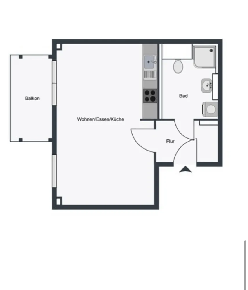 1 room apartment with 32 m² in Berlin – Photo 1