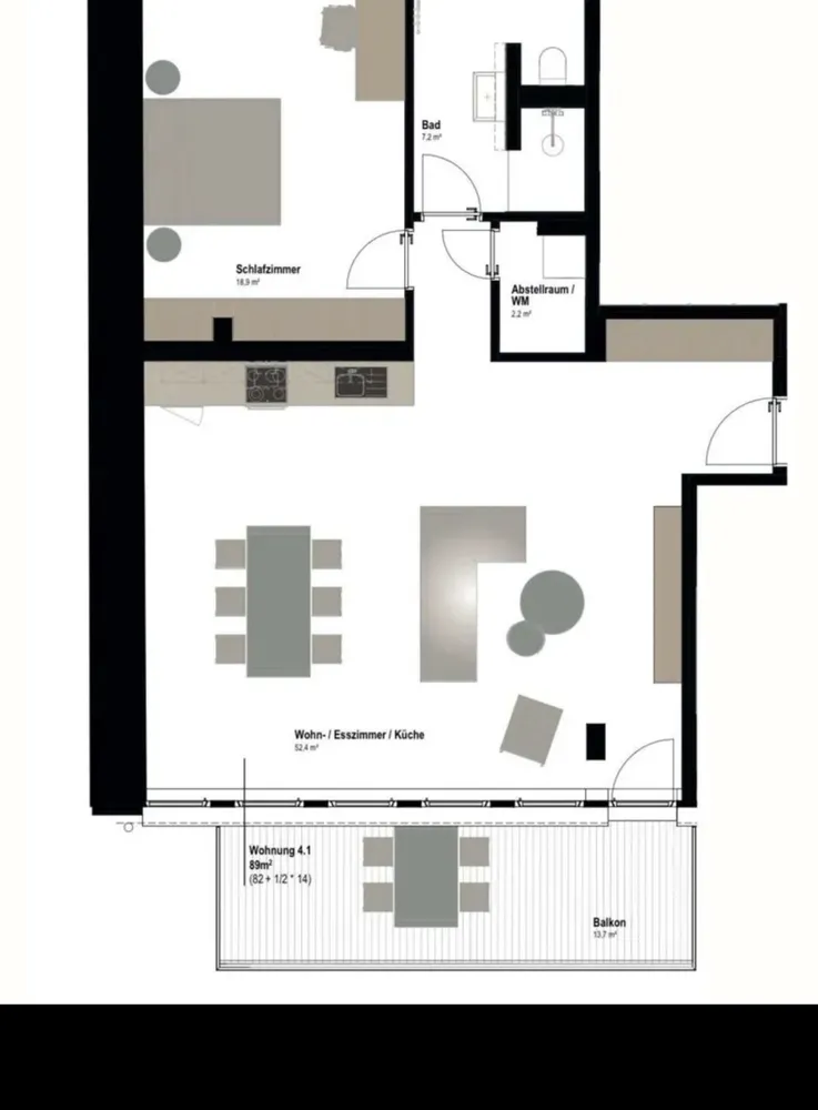 2 room apartment with 89 m² in Aachen – Photo 4