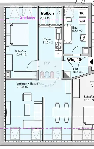 2 Zimmer Wohnung mit 66 m² in Leipzig – Bild 9