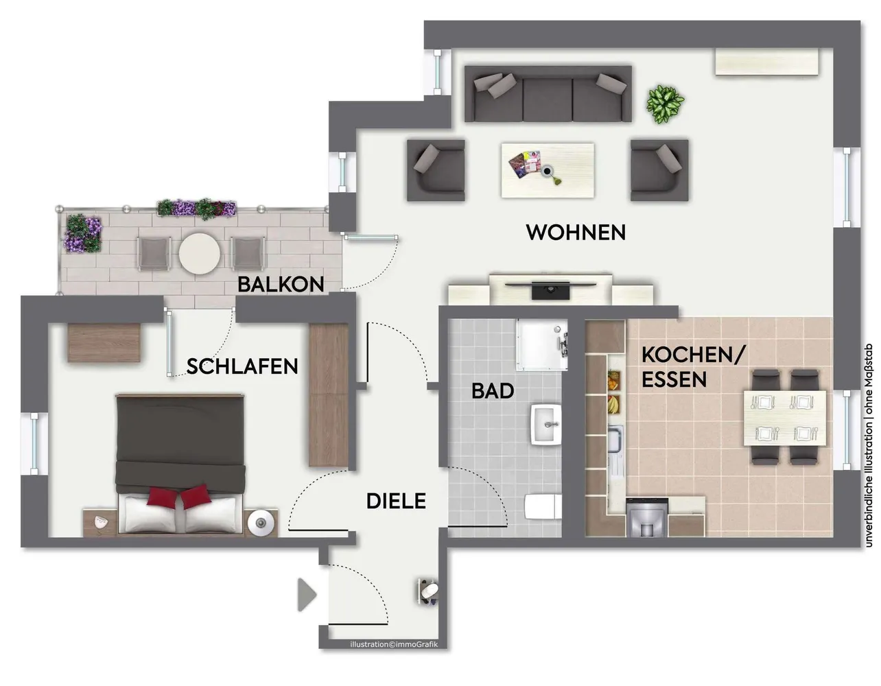 3 Zimmer Wohnung mit 66 m² in Stuttgart – Bild 4