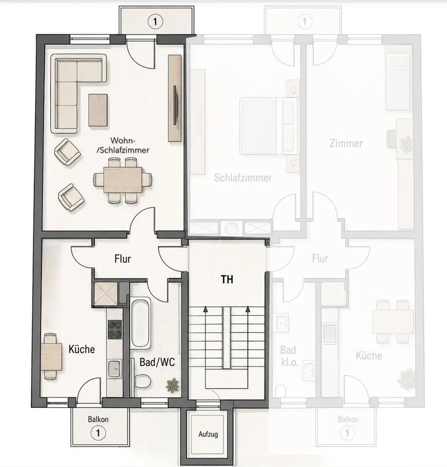 2 Zimmer Wohnung mit 43 m² in Mannheim – Bild 7
