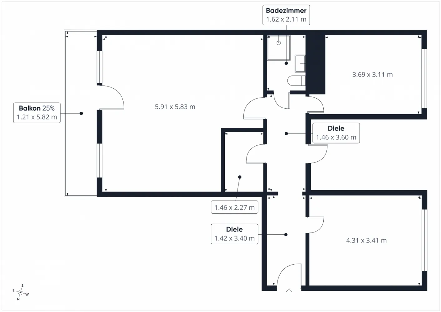4 Zimmer Wohnung mit 90 m² in Leipzig – Bild 2