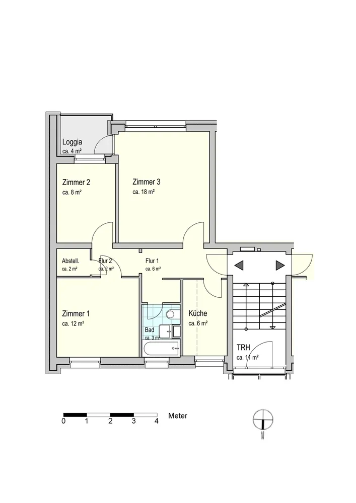3 Zimmer Wohnung mit 59 m² in Bremen – Bild 5