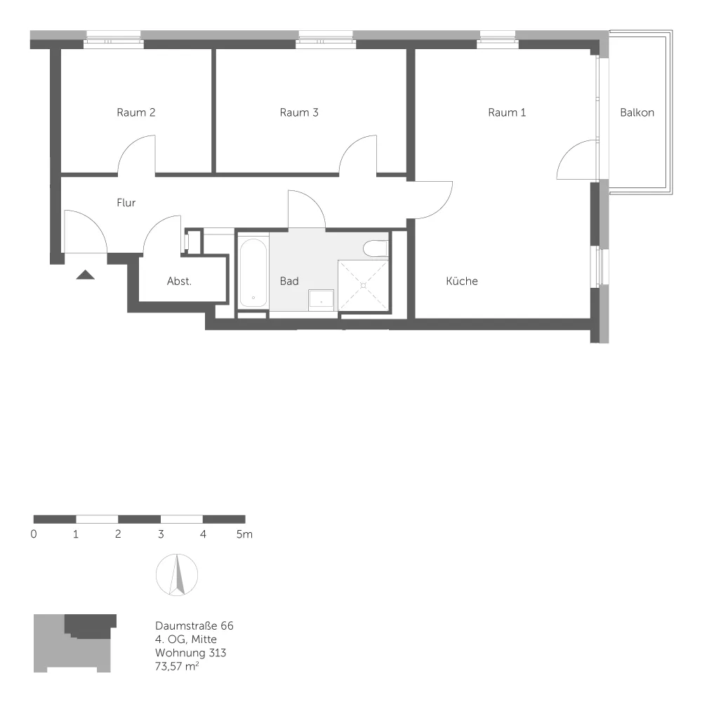 3 room apartment with 74 m² in Berlin – Photo 3