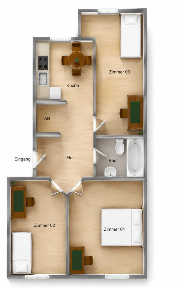 Shared room with 18 m² in Berlin – Photo 2
