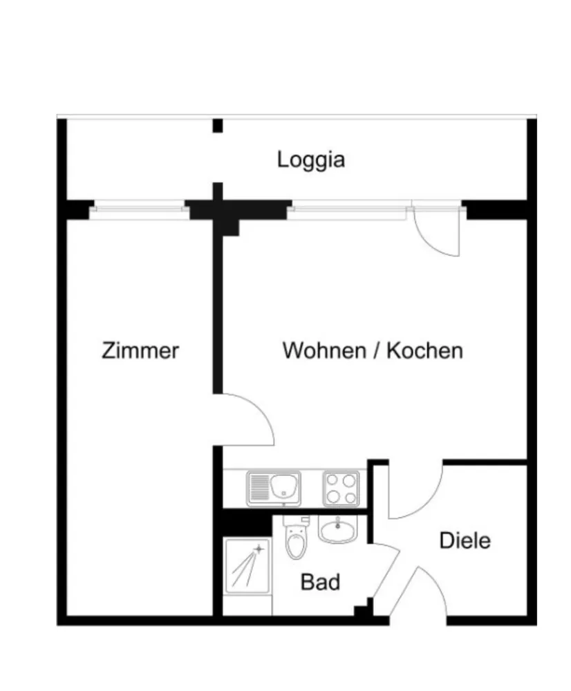 2 room apartment with 45 m² in Dresden – Photo 4