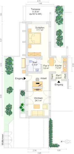 2 Zimmer Wohnung mit 66 m² in Frankfurt am Main – Bild 11