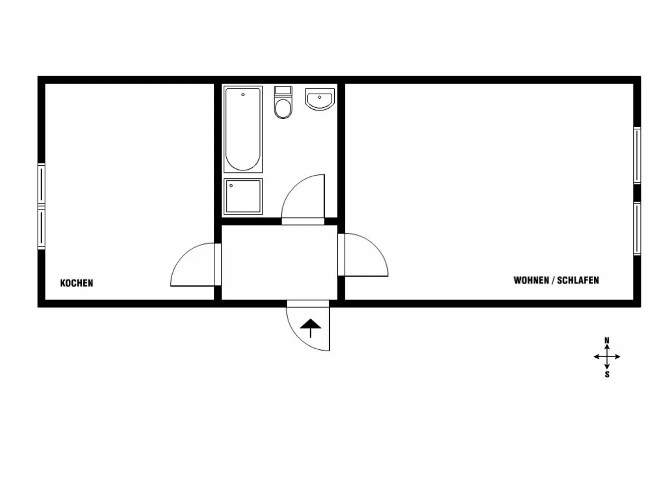 1 Zimmer Wohnung mit 46 m² in Rudolstadt – Bild 2
