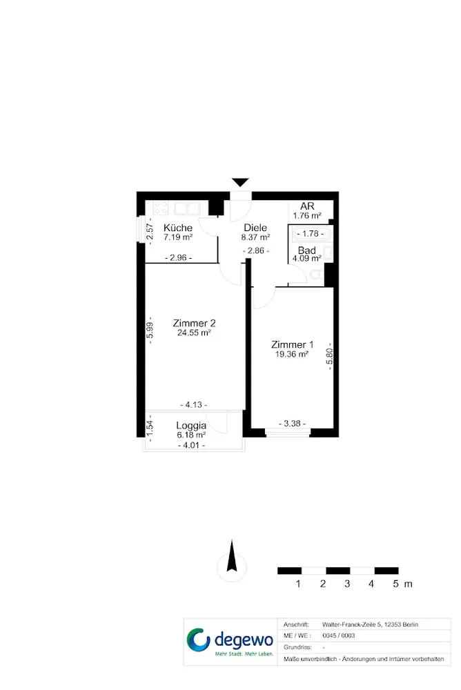 2 Zimmer Wohnung mit 68 m² in Berlin – Bild 3