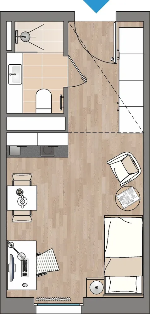 1 Zimmer Wohnung mit 26 m² in Frankfurt am Main – Bild 8