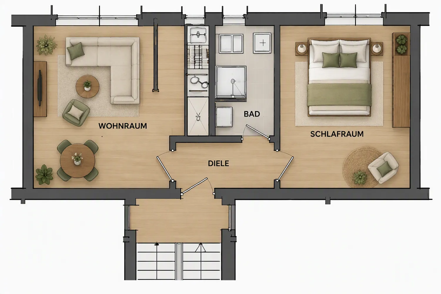 2 Zimmer Wohnung mit 40 m² in Mülheim an der Ruhr – Bild 3