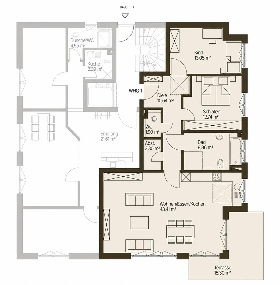 3 room apartment with 101 m² in Karlsruhe – Photo 4