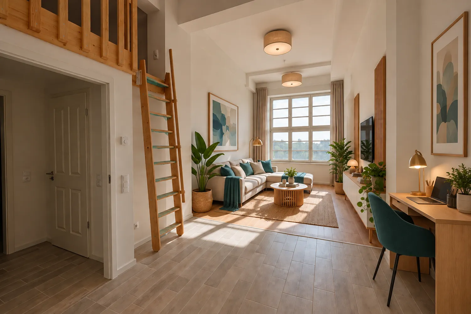 1 room apartment with 43 m² in Bernau bei Berlin – Photo 1