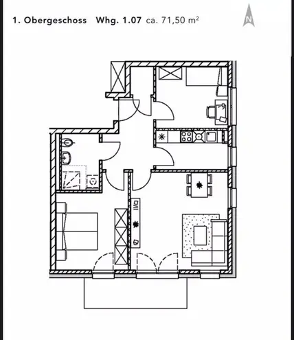 3 room apartment with 71 m² in Potsdam – Photo 2