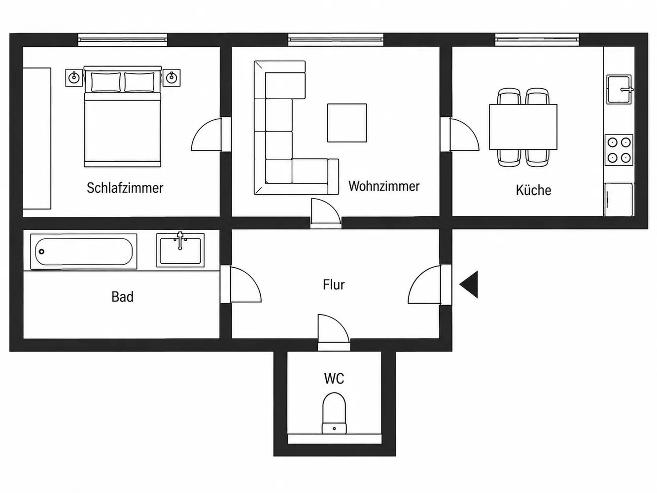 2 Zimmer Wohnung mit 71 m² in Straubing – Bild 2