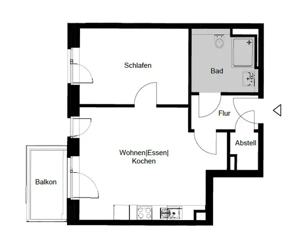 2 Zimmer Wohnung mit 50 m² in Hamburg – Bild 4