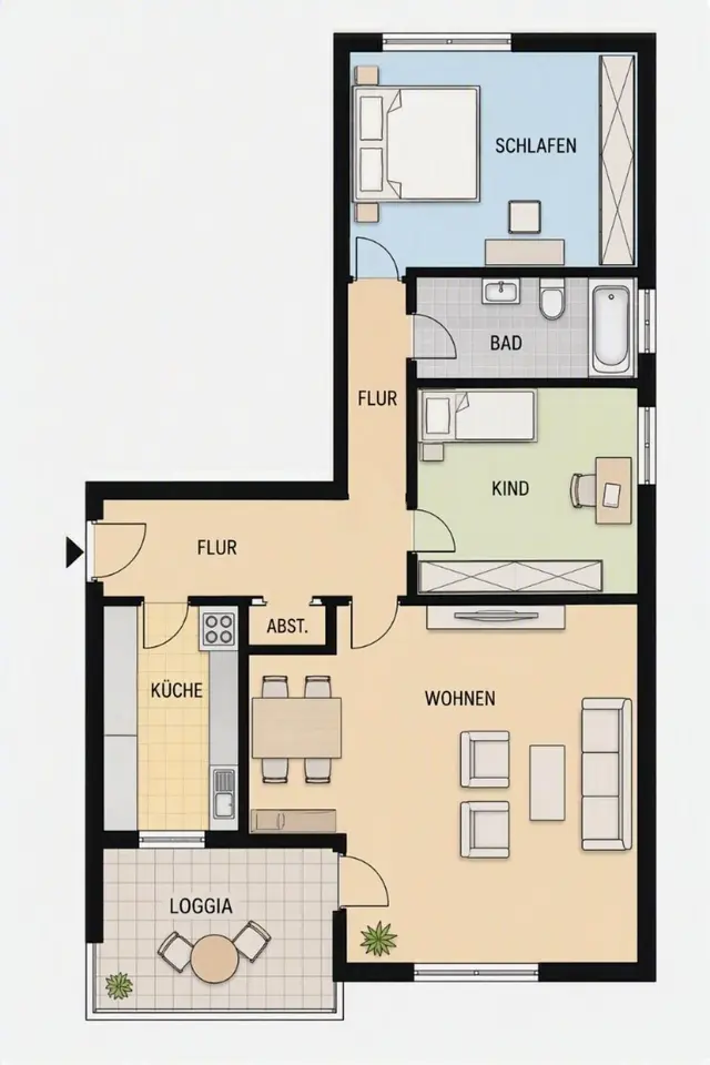3 Zimmer Wohnung mit 78 m² in Minden – Bild 5
