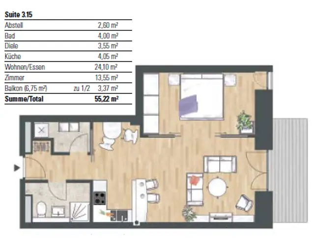 2 Zimmer Wohnung mit 55 m² in Berlin – Bild 5
