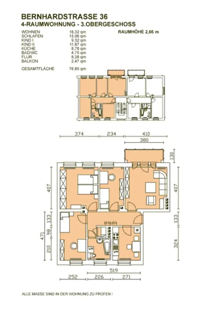 4 room apartment with 77 m² in Dresden – Photo 2