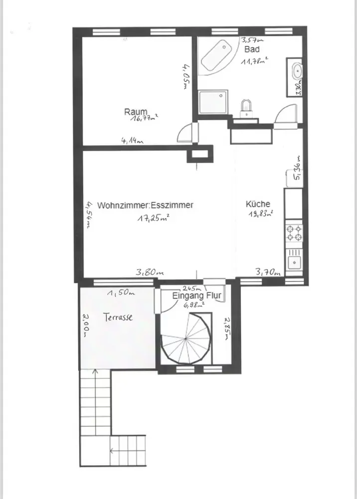 2 Zimmer Wohnung mit 72 m² in Saarbrücken – Bild 2