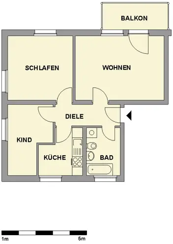 3 room apartment with 62 m² in Chemnitz – Photo 5