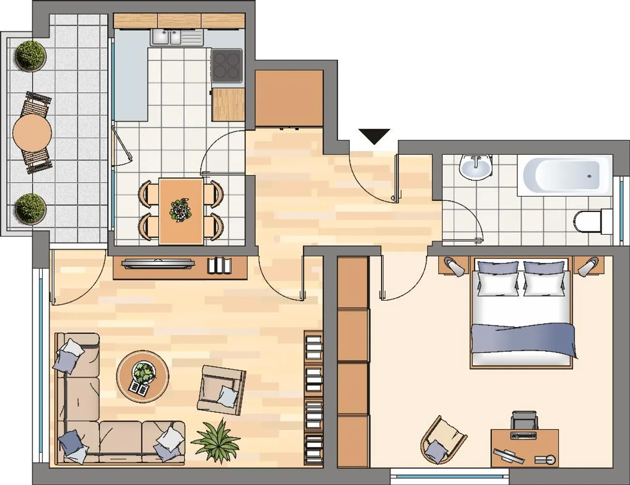 2 Zimmer Wohnung mit 60 m² in Dortmund – Bild 3