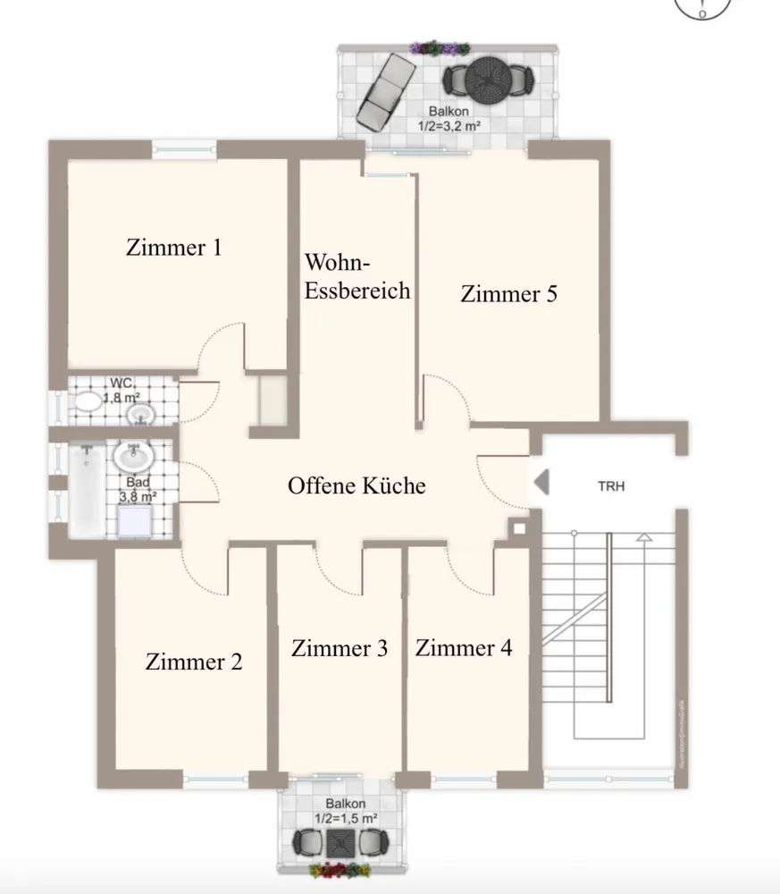 Shared room with 16 m² in Munich – Photo 3