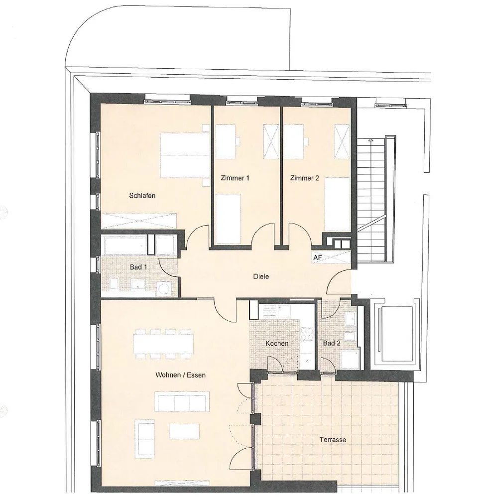4 room apartment with 135 m² in Frankfurt am Main – Photo 3