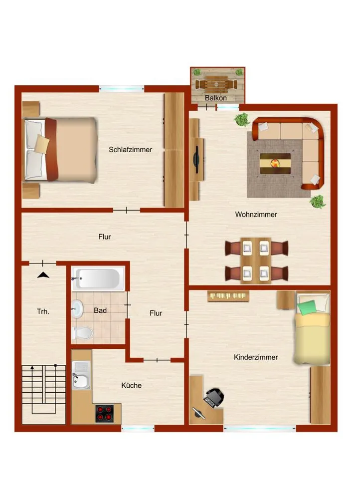 3 Zimmer Wohnung mit 67 m² in Siegen – Bild 4