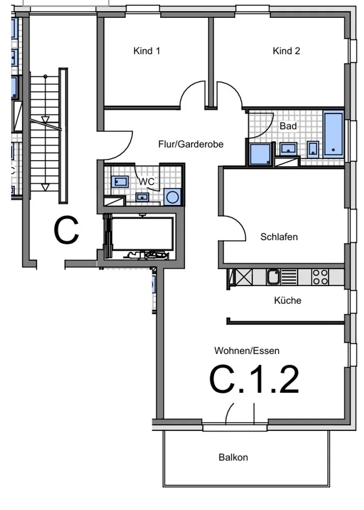 4 room apartment with 104 m² in Darmstadt – Photo 10