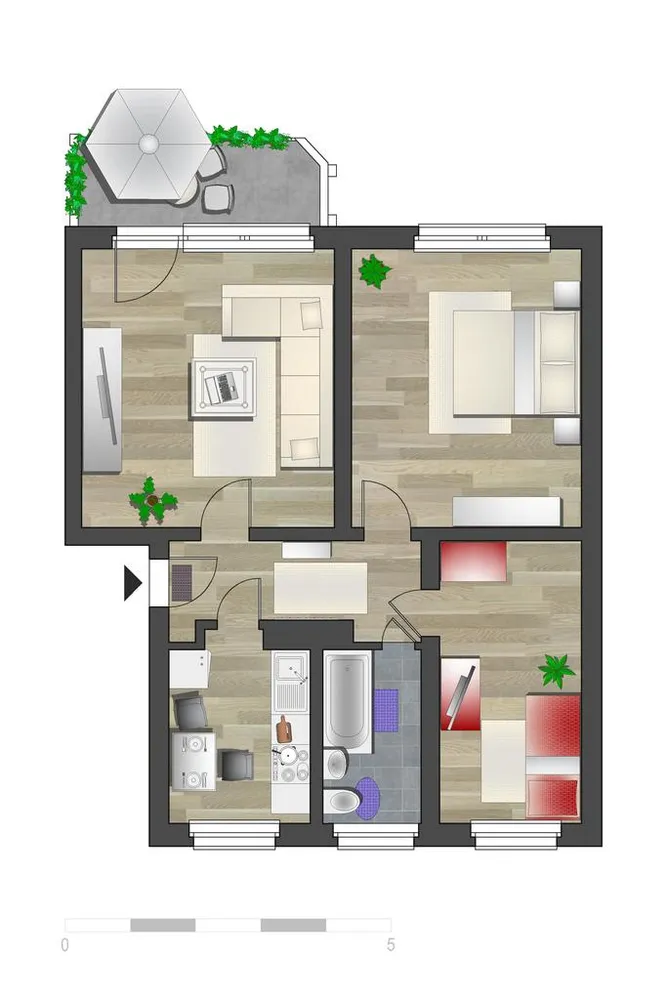 3 room apartment with 61 m² in Chemnitz – Photo 5