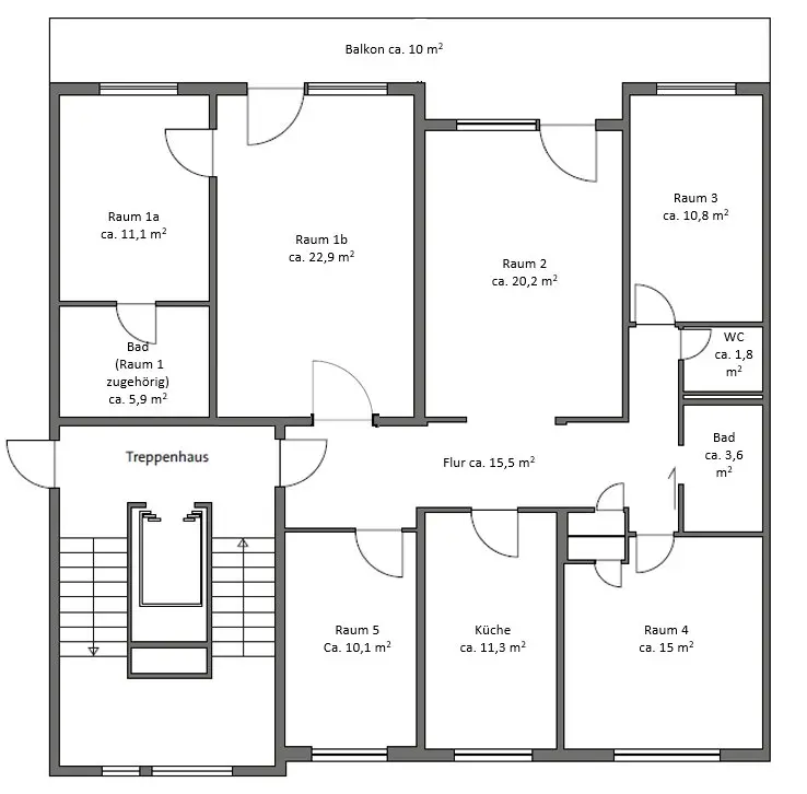 WG-Zimmer mit 34 m² in Freiburg im Breisgau – Bild 10