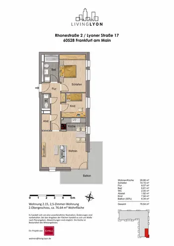 3 Zimmer Wohnung mit 77 m² in Frankfurt am Main – Bild 10