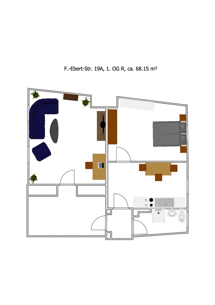 2 Zimmer Wohnung mit 68 m² in Halberstadt – Bild 3