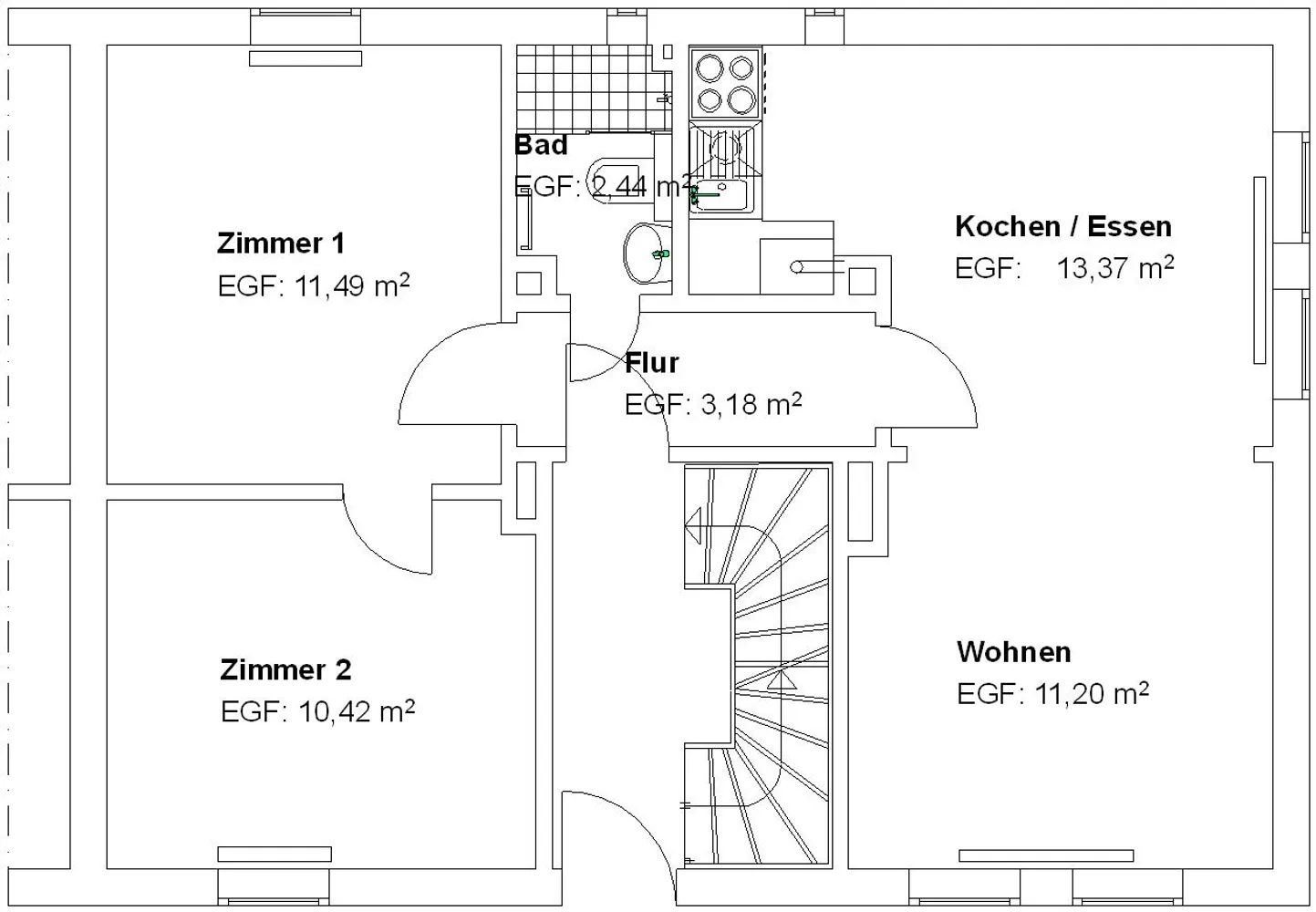 3 room apartment with 52 m² in Kassel – Photo 2