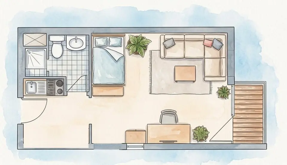 2 Zimmer Wohnung mit 23 m² in Mannheim – Bild 5