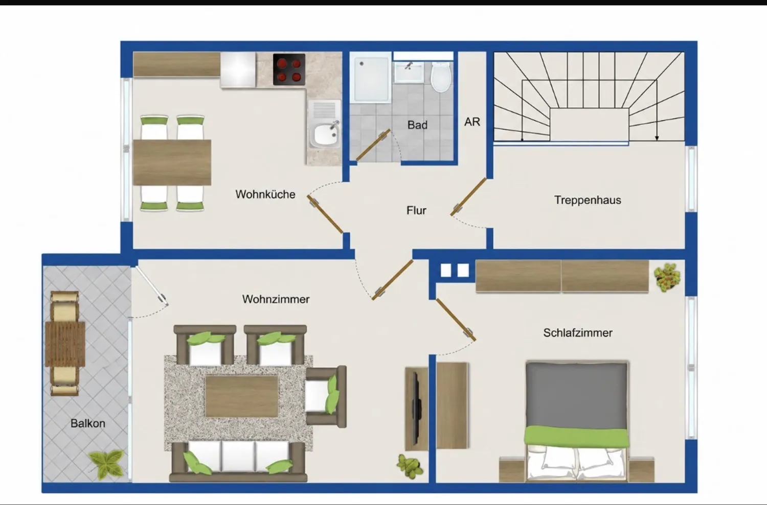 2 Zimmer Wohnung mit 55 m² in Bergheim – Bild 12