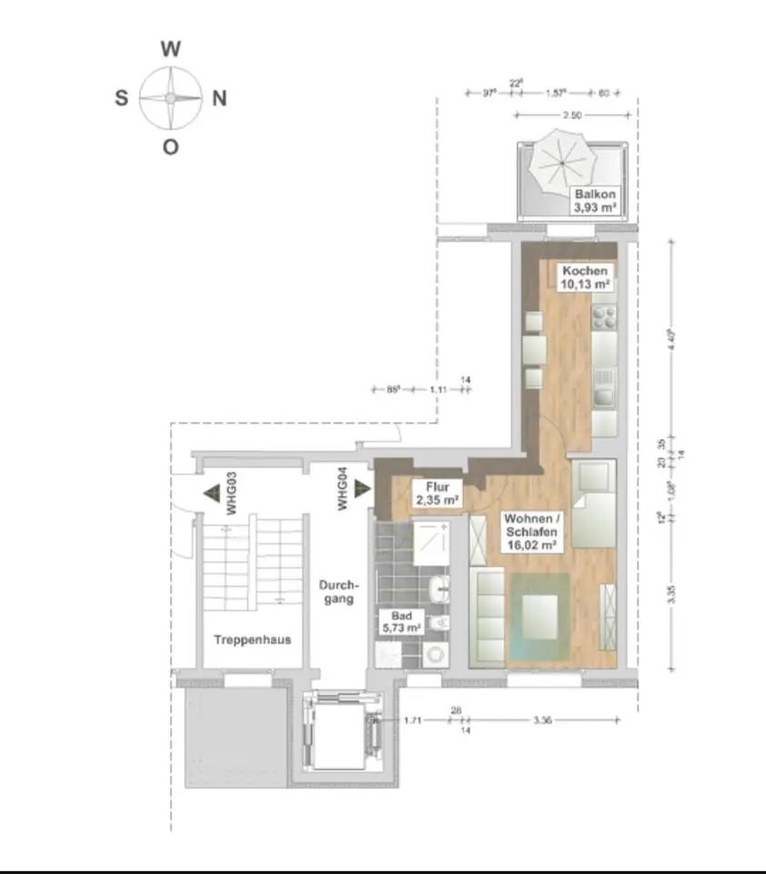 2 Zimmer Wohnung mit 36 m² in Leipzig – Bild 4