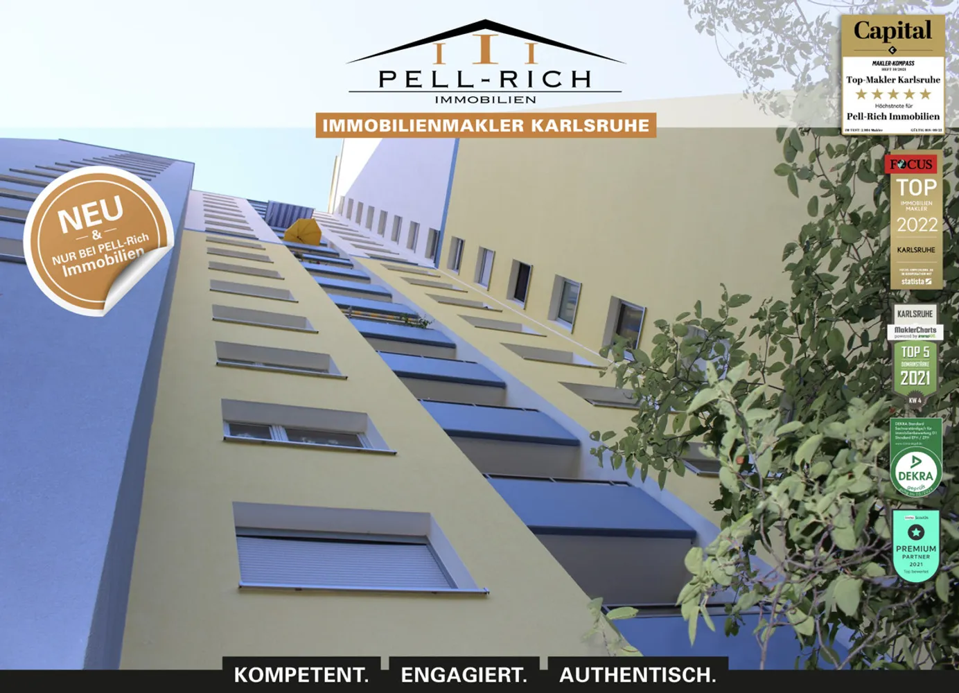 1 Zimmer Wohnung mit 25 m² in Karlsruhe – Bild 1