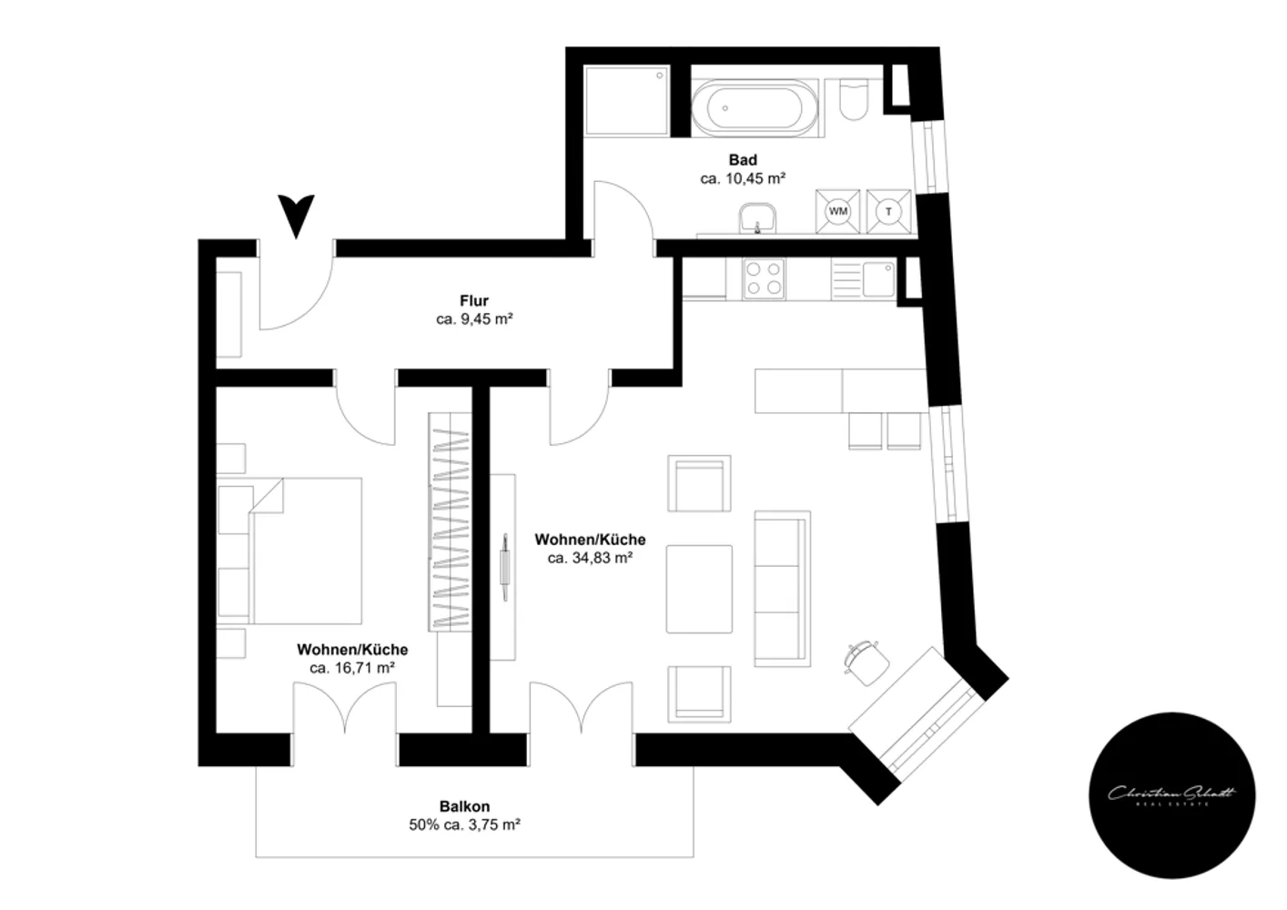 2 Zimmer Wohnung mit 75 m² in Halle (Saale) – Bild 10