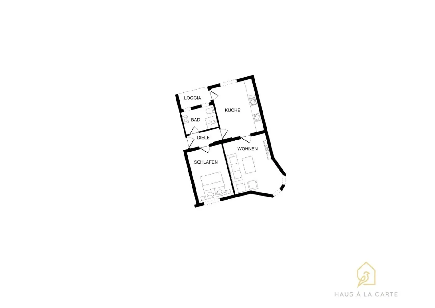 2 Zimmer Wohnung mit 50 m² in Wuppertal – Bild 1